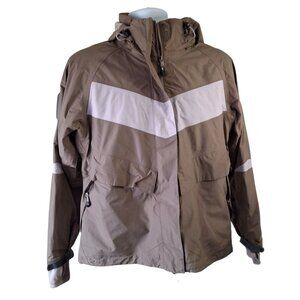 Eastern Mountain Gore-Tex Sports Jackets Womens Medium Brown White